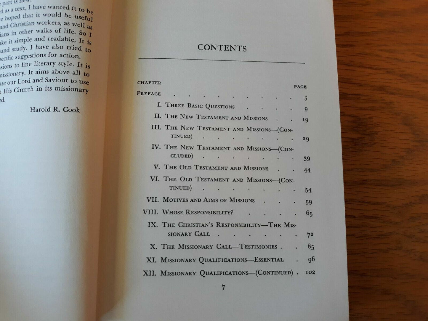 An Introduction to the Study of Christian Missions by Harold Cook 1965