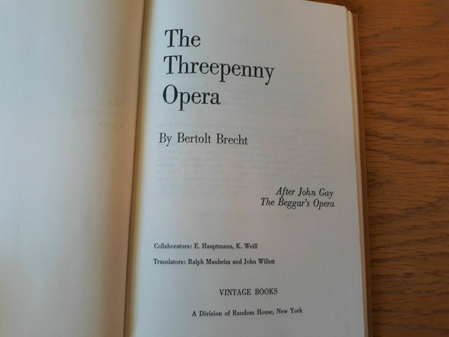 The Threepenny Opera by Bertolt Brecht 1977