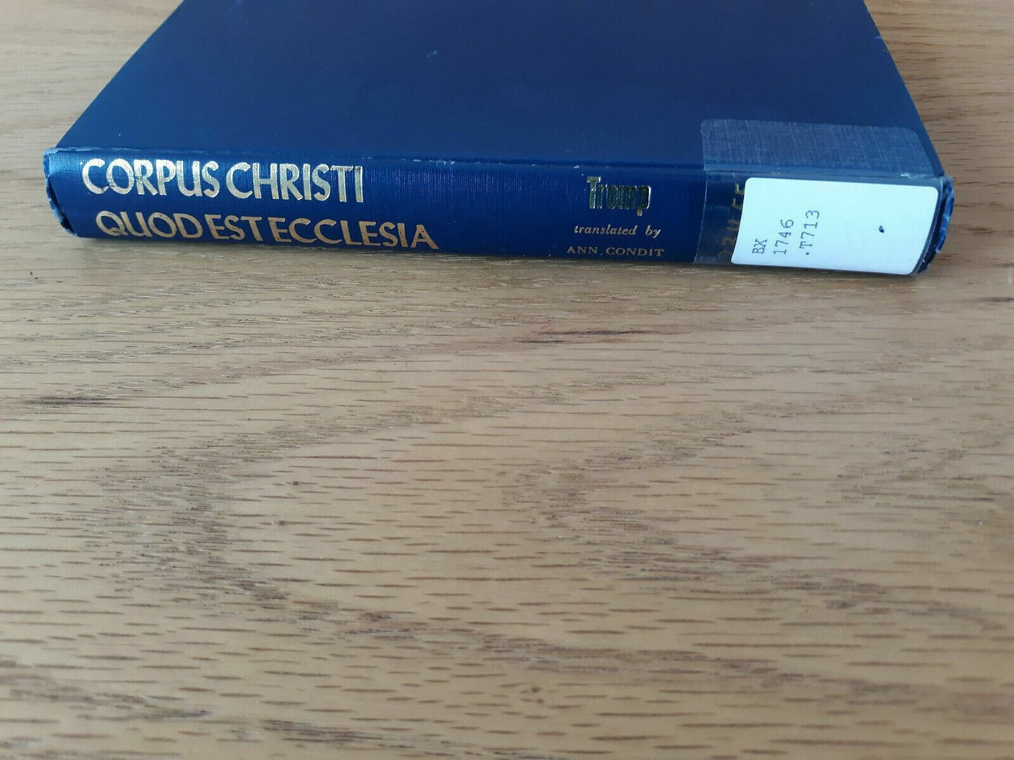 Corpus Christi Quod Est Ecclesia Sebastian Tromp 1960 1st Ed Hardcover