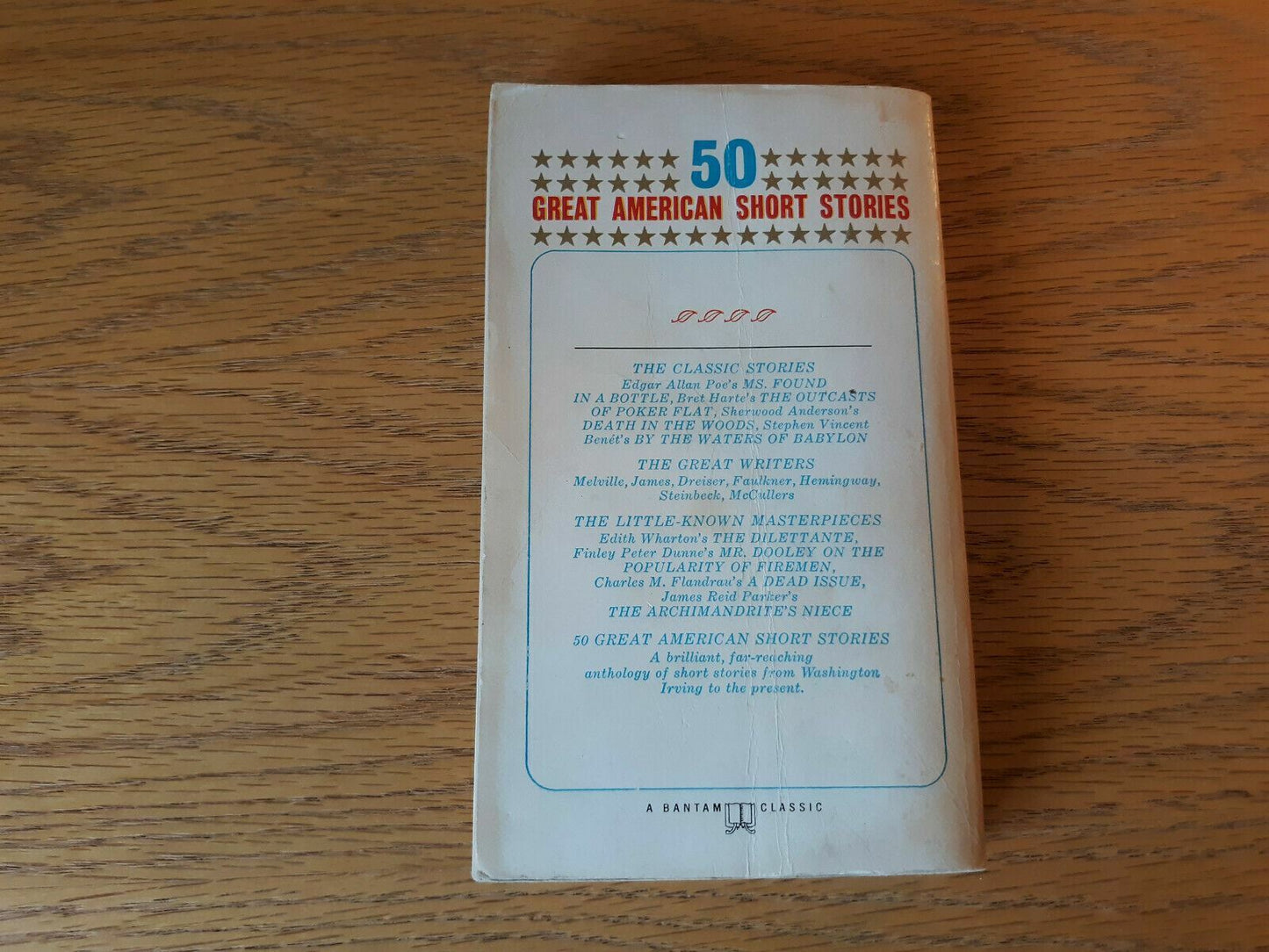 50 Great American Short Stories 1966 Bantam Classic Paperback