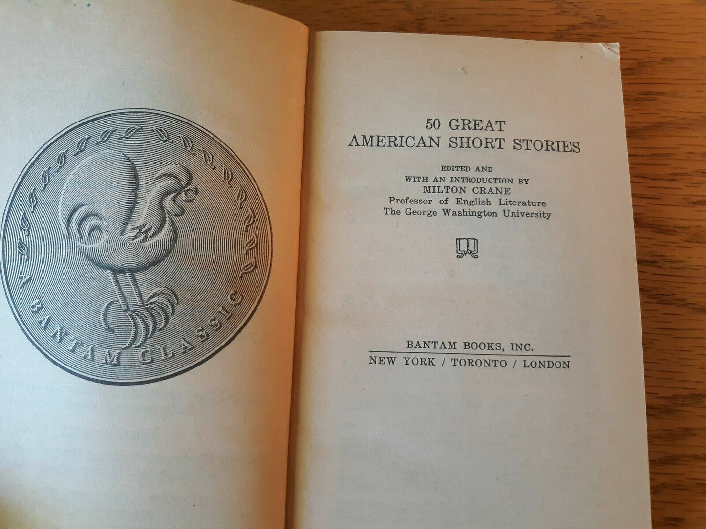 50 Great American Short Stories 1966 Bantam Classic Paperback