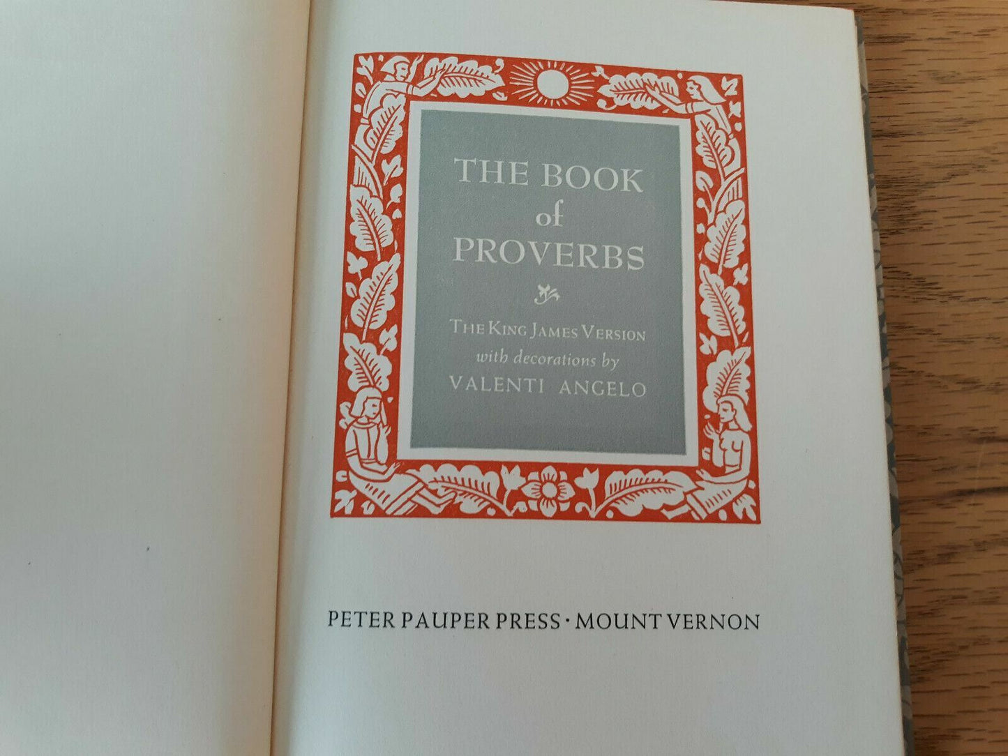 The Book of Proverbs The King James Version Hardcover Peter Pauper Press