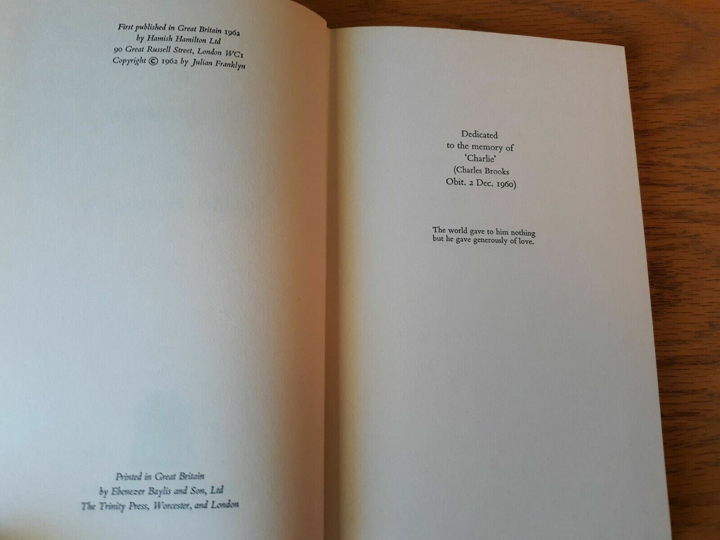A Dictionary of Nicknames by Julian Franklyn 1962