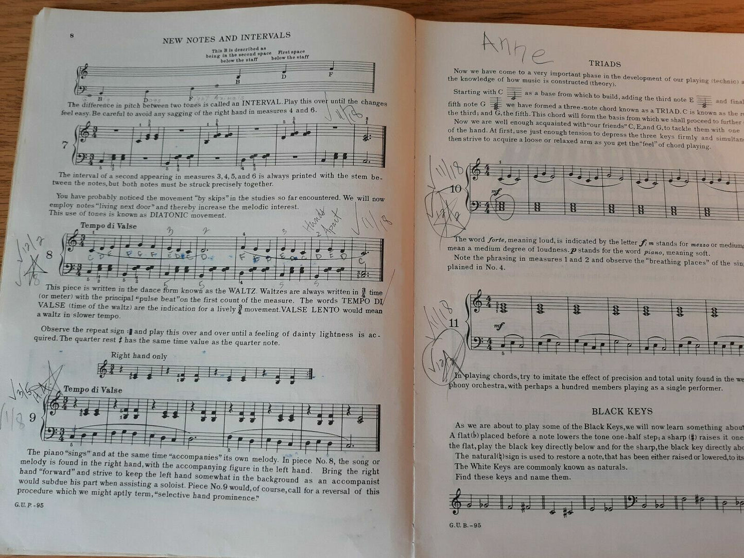 Grown-Up Beginner's Book for the Piano by William Felton 1955