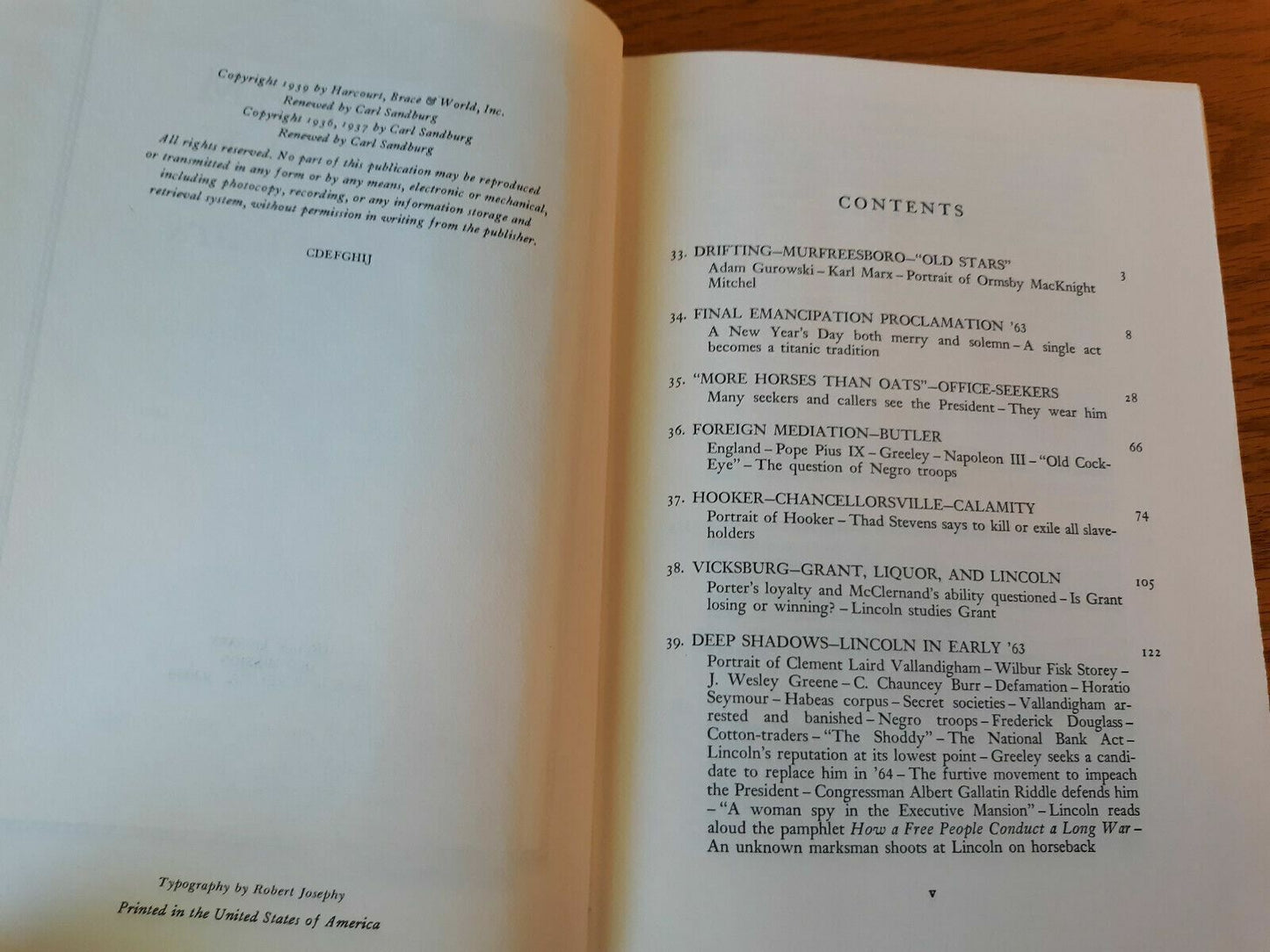 Abraham Lincoln The War Years Volume 2 Carl Sandburg HC President History Civil