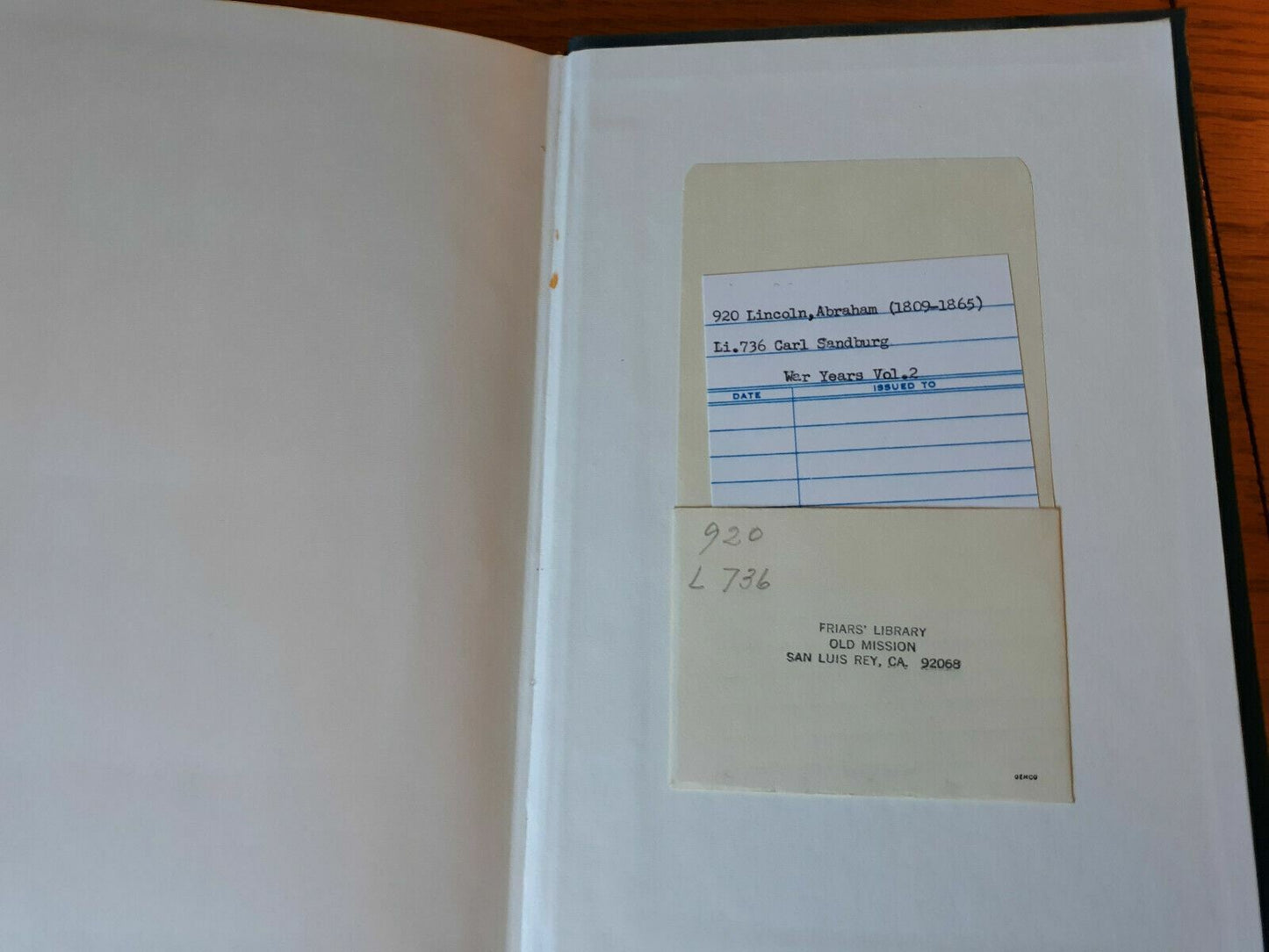 Abraham Lincoln The War Years Volume 2 Carl Sandburg HC President History Civil