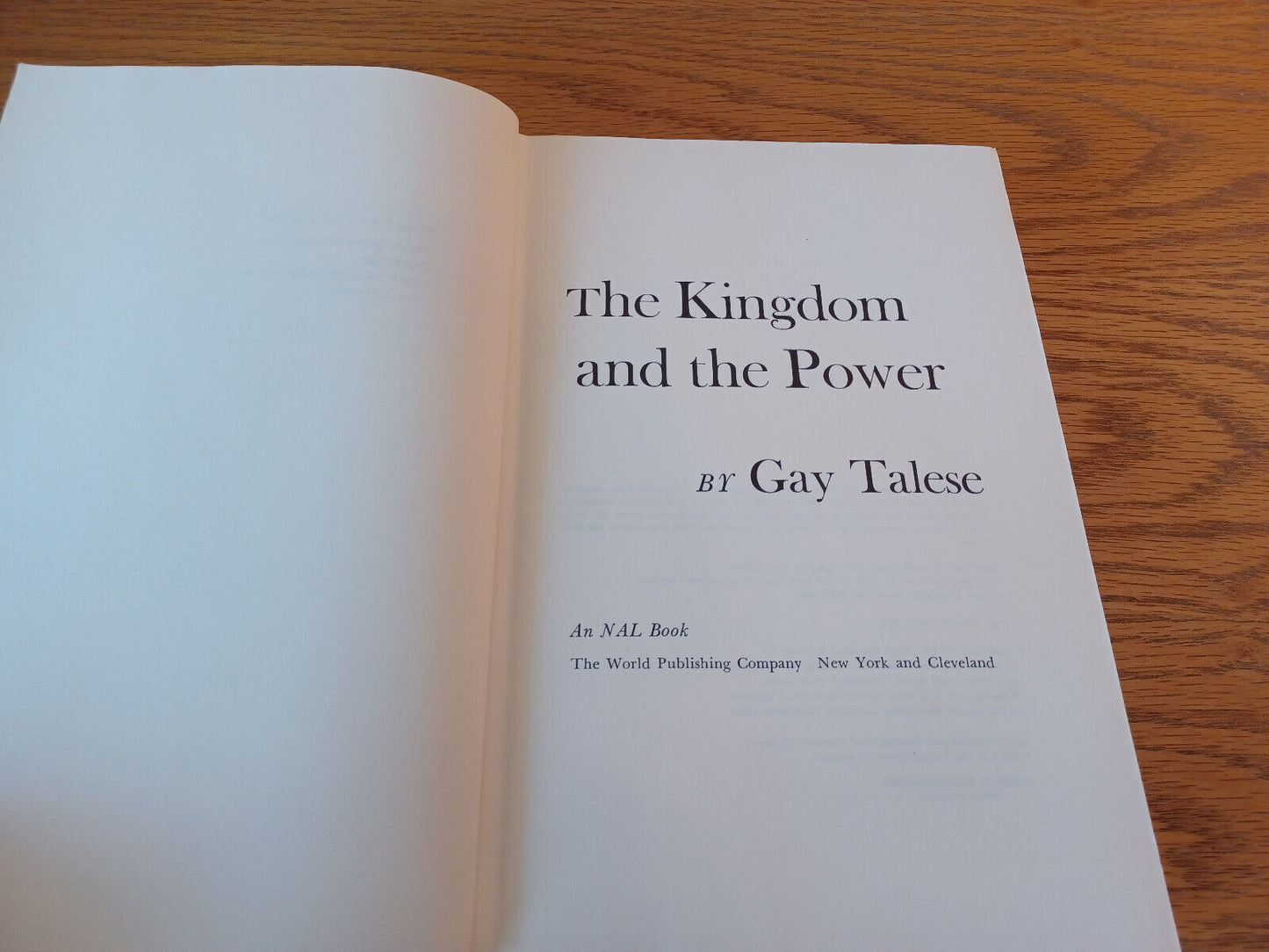 The Kingdom and the Power by Gay Talese 1969