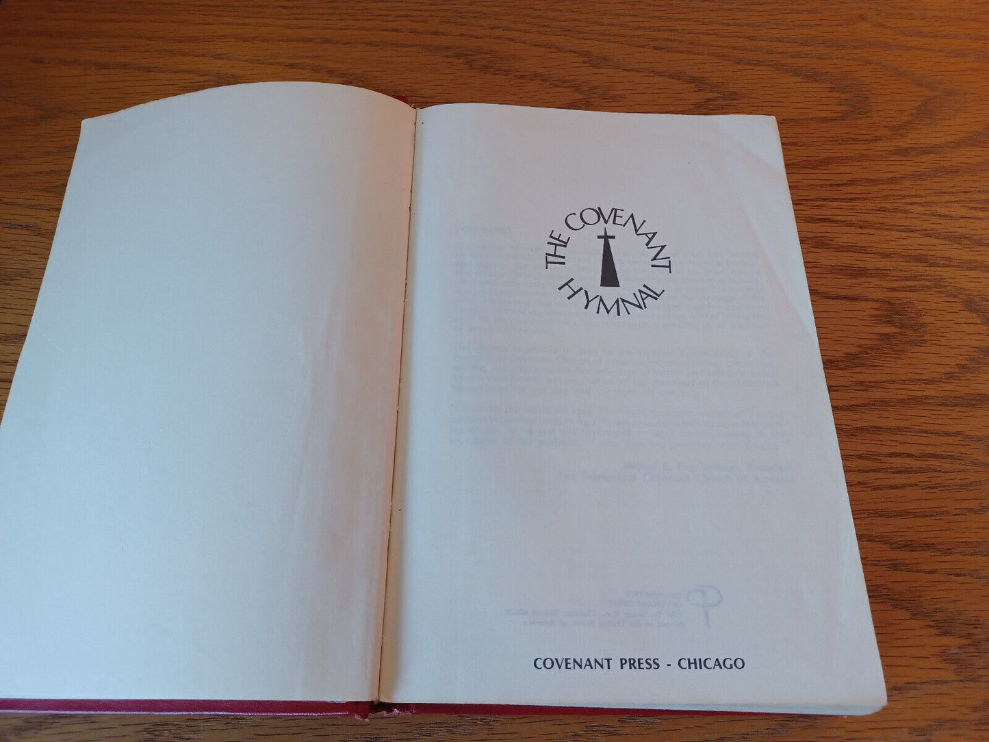 The Covenant Hymnal 1973 Covenant Press Hardcover B