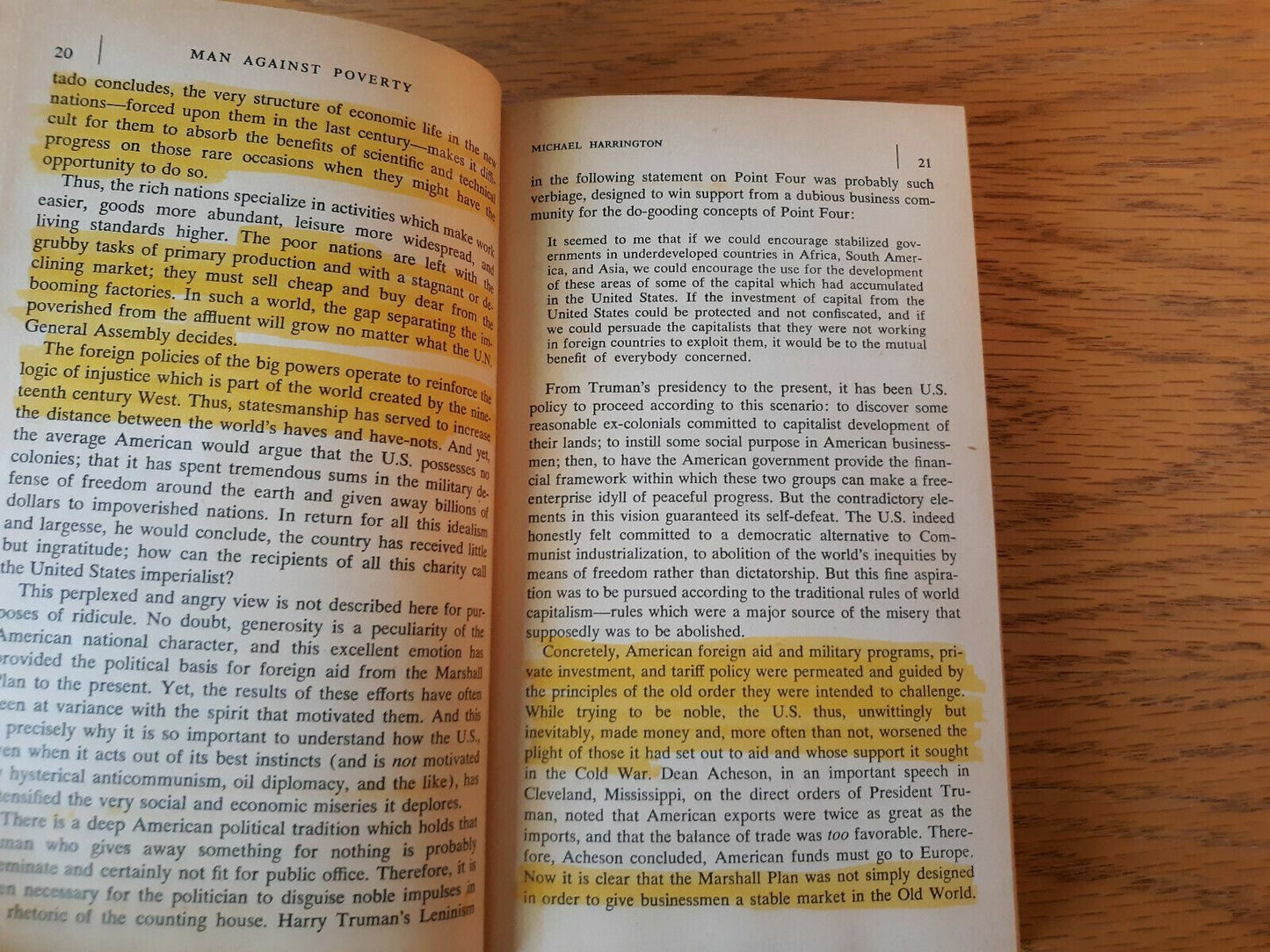 1968 Men Against Poverty: World war III - Blaustein & Woock Paperback