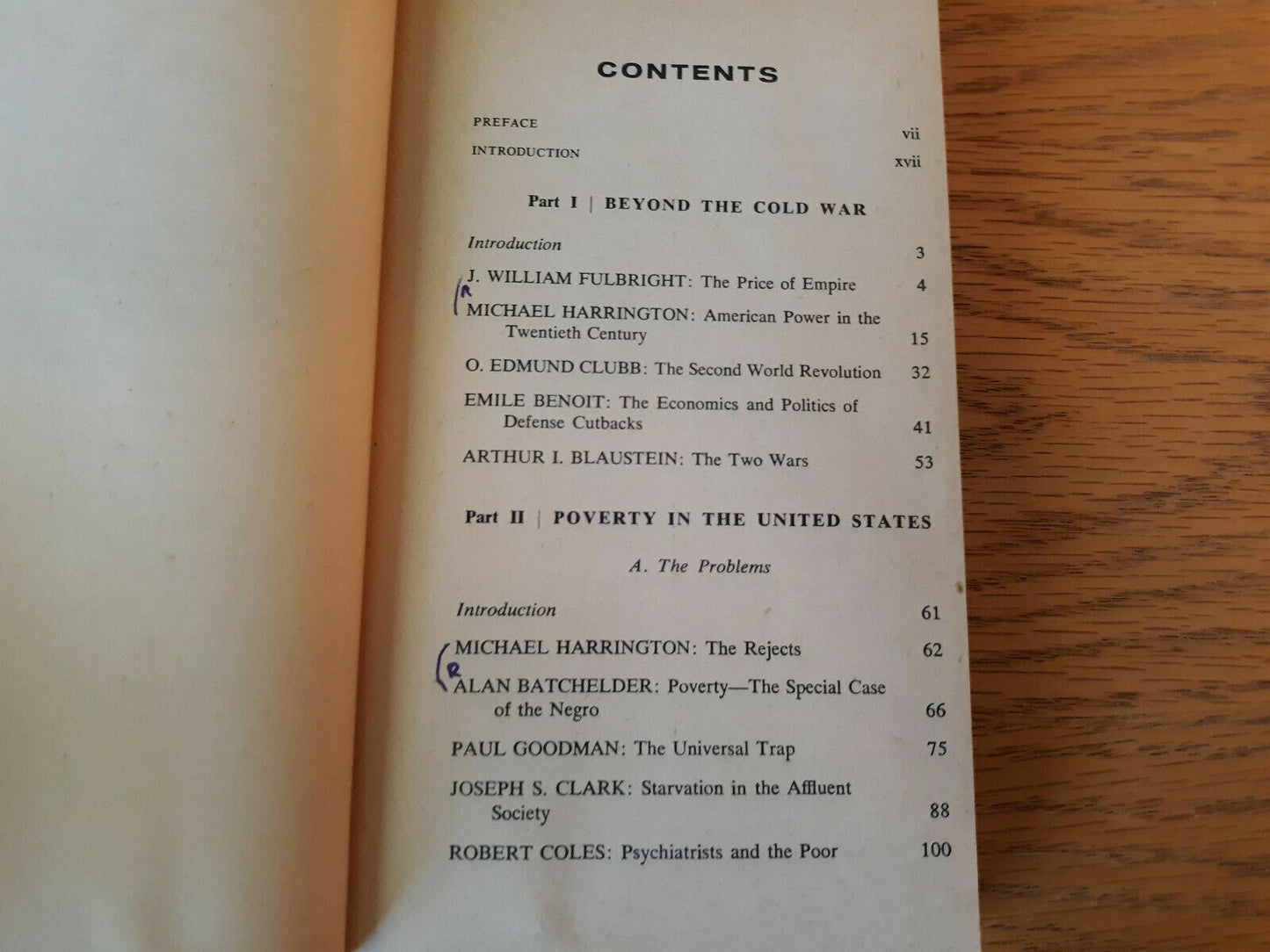 1968 Men Against Poverty: World war III - Blaustein & Woock Paperback