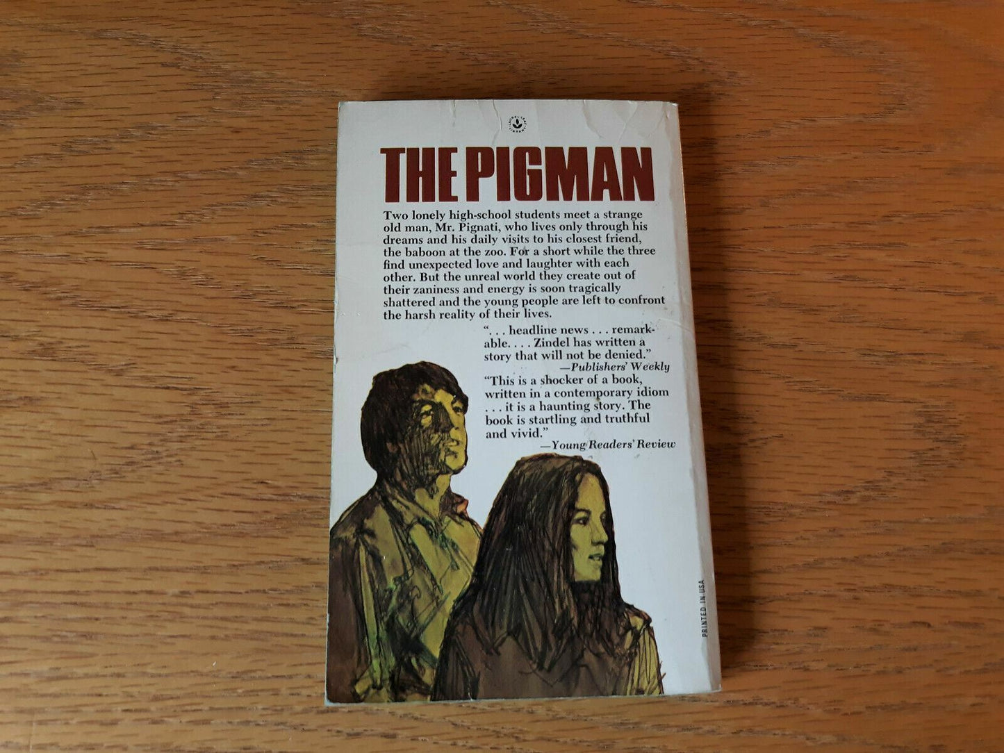 The Pigman - Paul Zindel (1978, Paperback) Laurel Leaf Library
