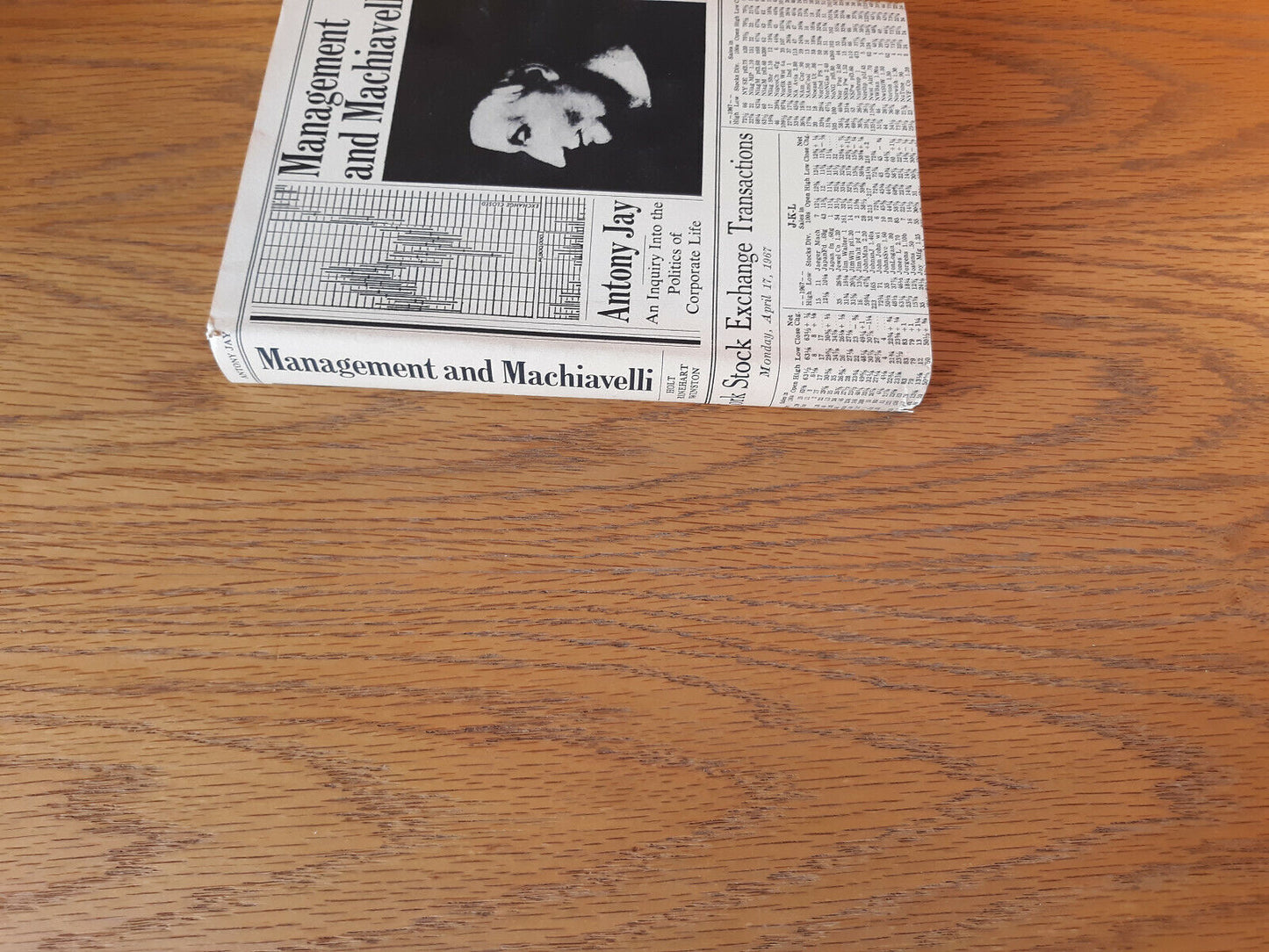 Management And Machiavelli Antony Jay 1968 1st Ed Hardcover Dust Jacket