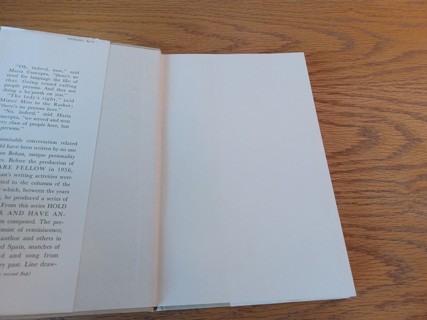Hold Your Hour and Have Another by Brendan Behan 1963 First American Edition