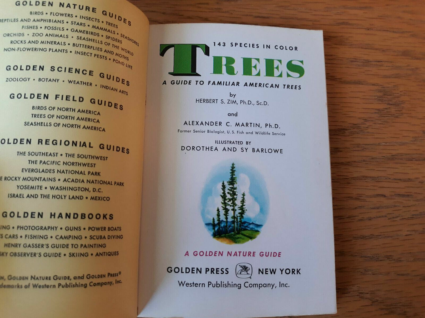 A Guide to Familiar American Trees Golden Nature by Zim and Martin 1956