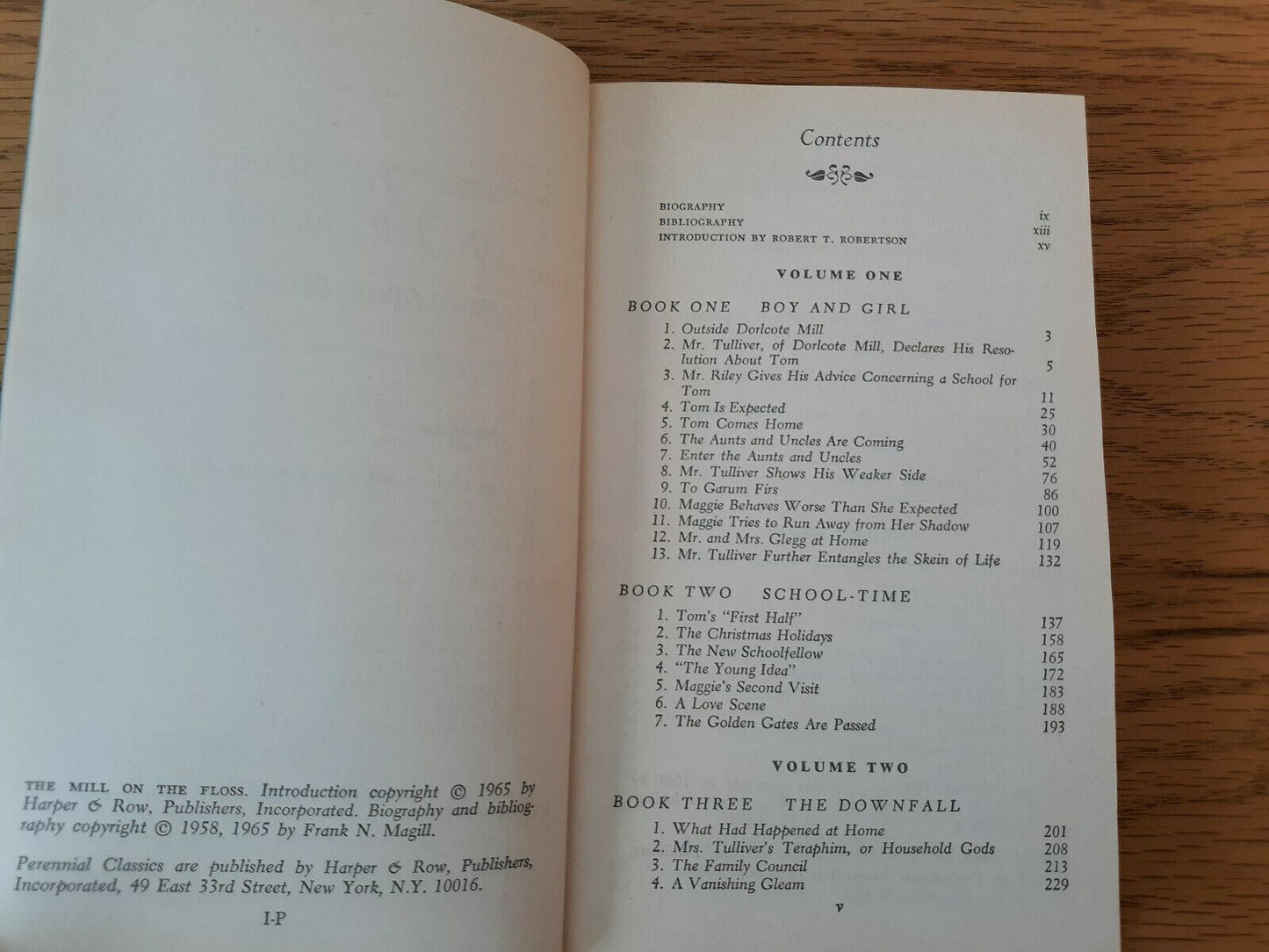 1965 The Mill On The Floss George Eliot Hardcover Perennial Classic