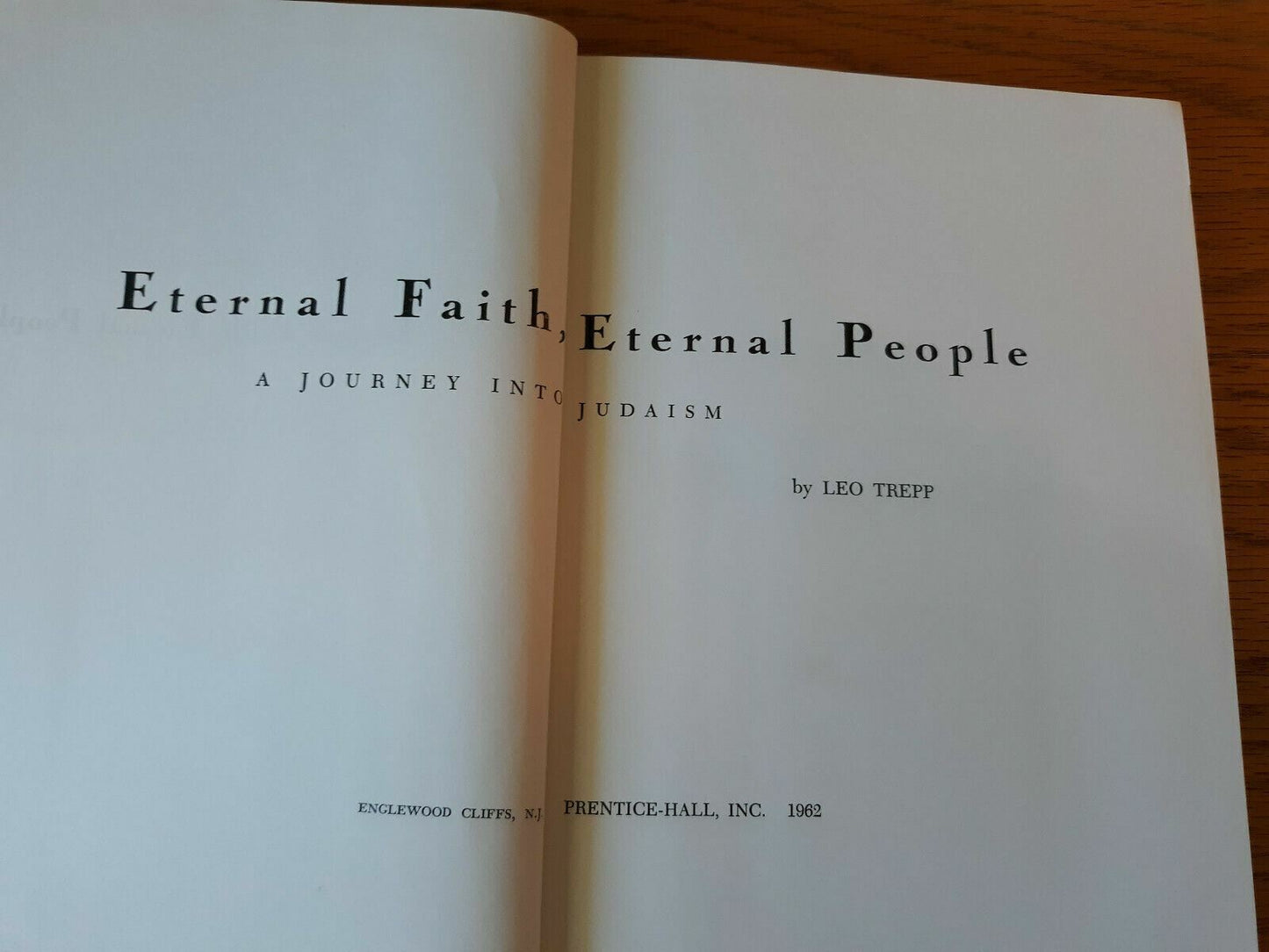 Eternal Faith Eternal People by Leo Trepp 1962