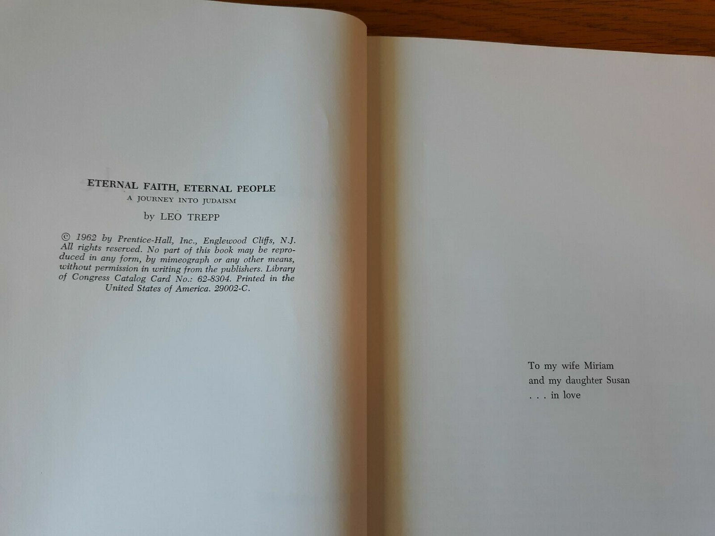 Eternal Faith Eternal People by Leo Trepp 1962