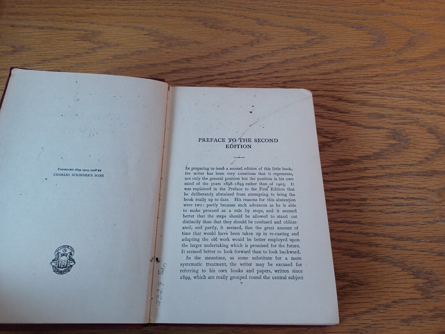 Outlines Of The Life Of Christ W Sanday 1912 Hardcover Charles Scribner's Sons