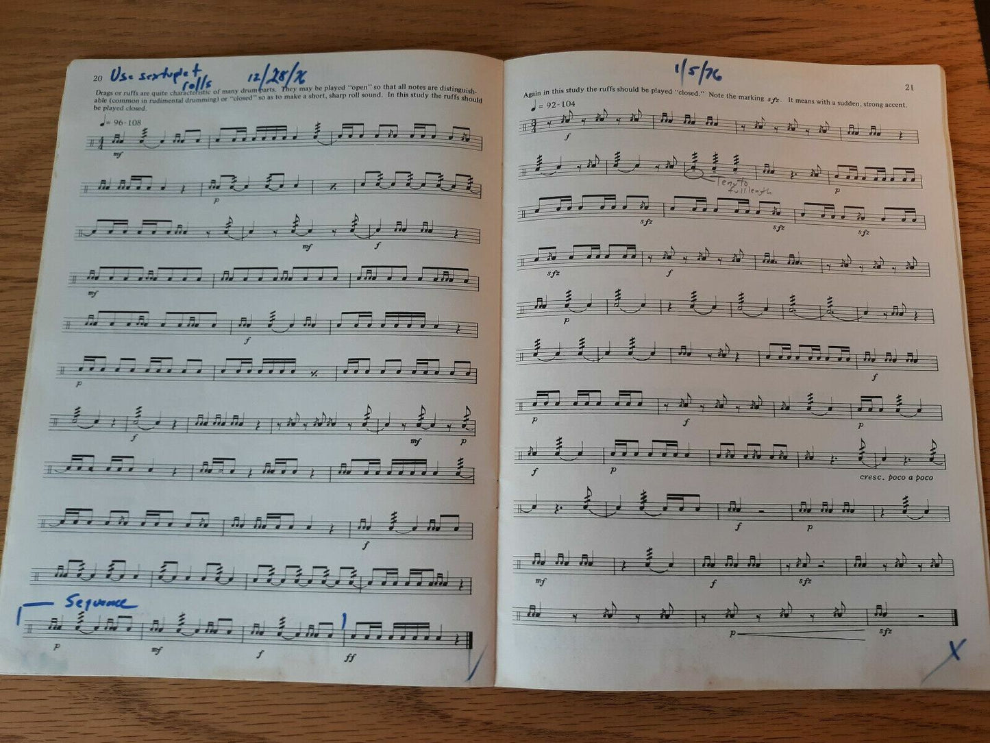 Musical Studies for the Intermediate Snare Drummer by Garwood Whaley 1971