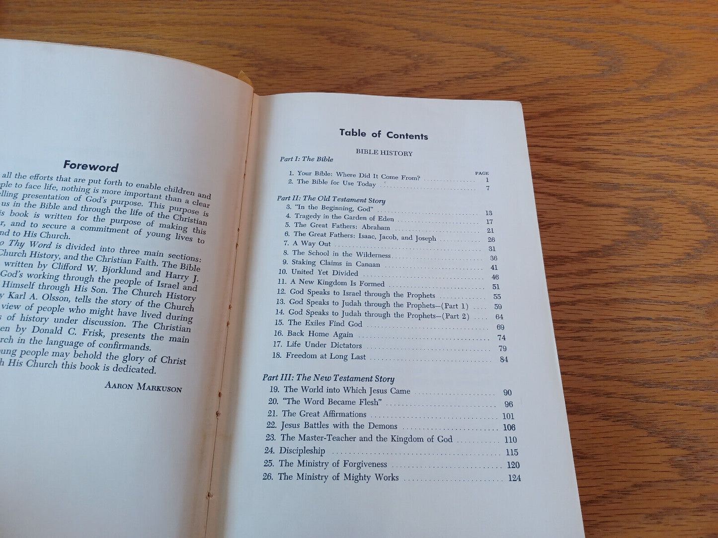 According to Thy Word by Clifford Bjorklund 1954