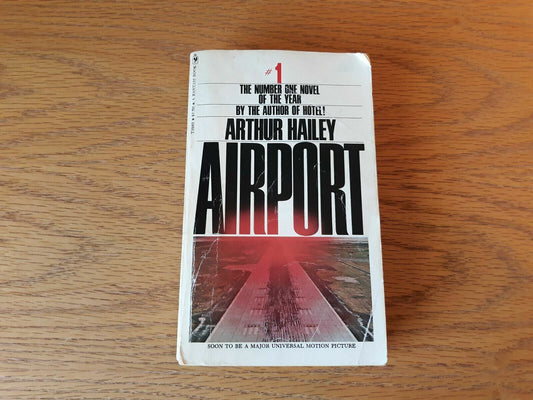 Airport by Arthur Hailey (Vintage Paperback, 1969) A Bantam Book