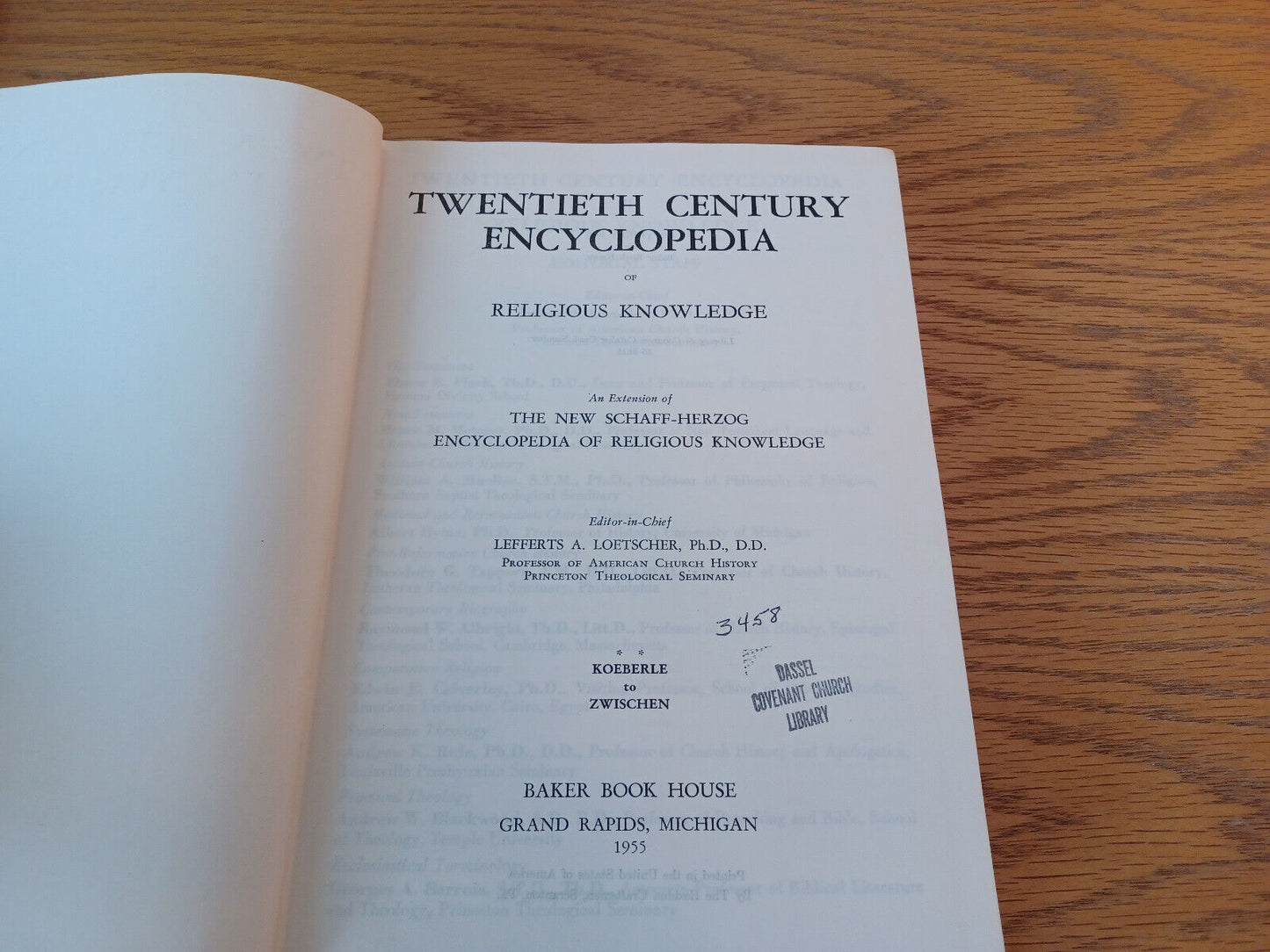 Twentieth Century Encyclopedia of Religious Knowledge by 1955 K-Z