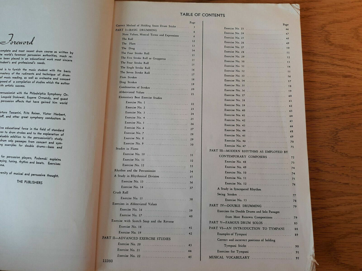 Podemski's Standard Snare Drum Method 1968