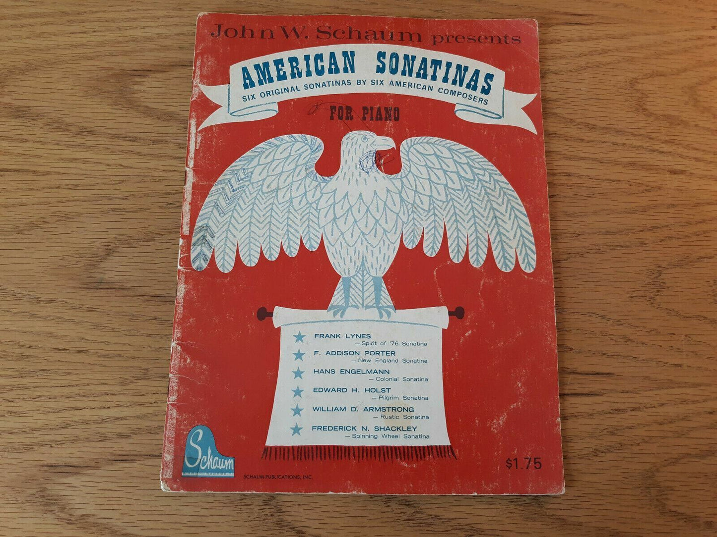 John W Schaum Presents American Sonatinas For Piano 1963