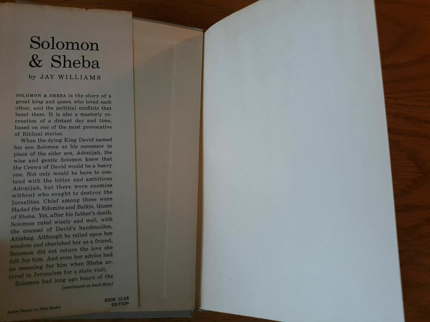 Solomon and Sheba by Jay Williams 1959