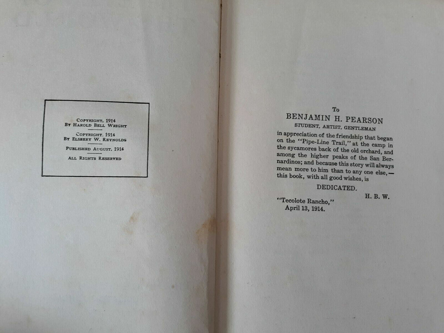 The Eyes of the World Harold Bell Wright The Book Supply Company 1914