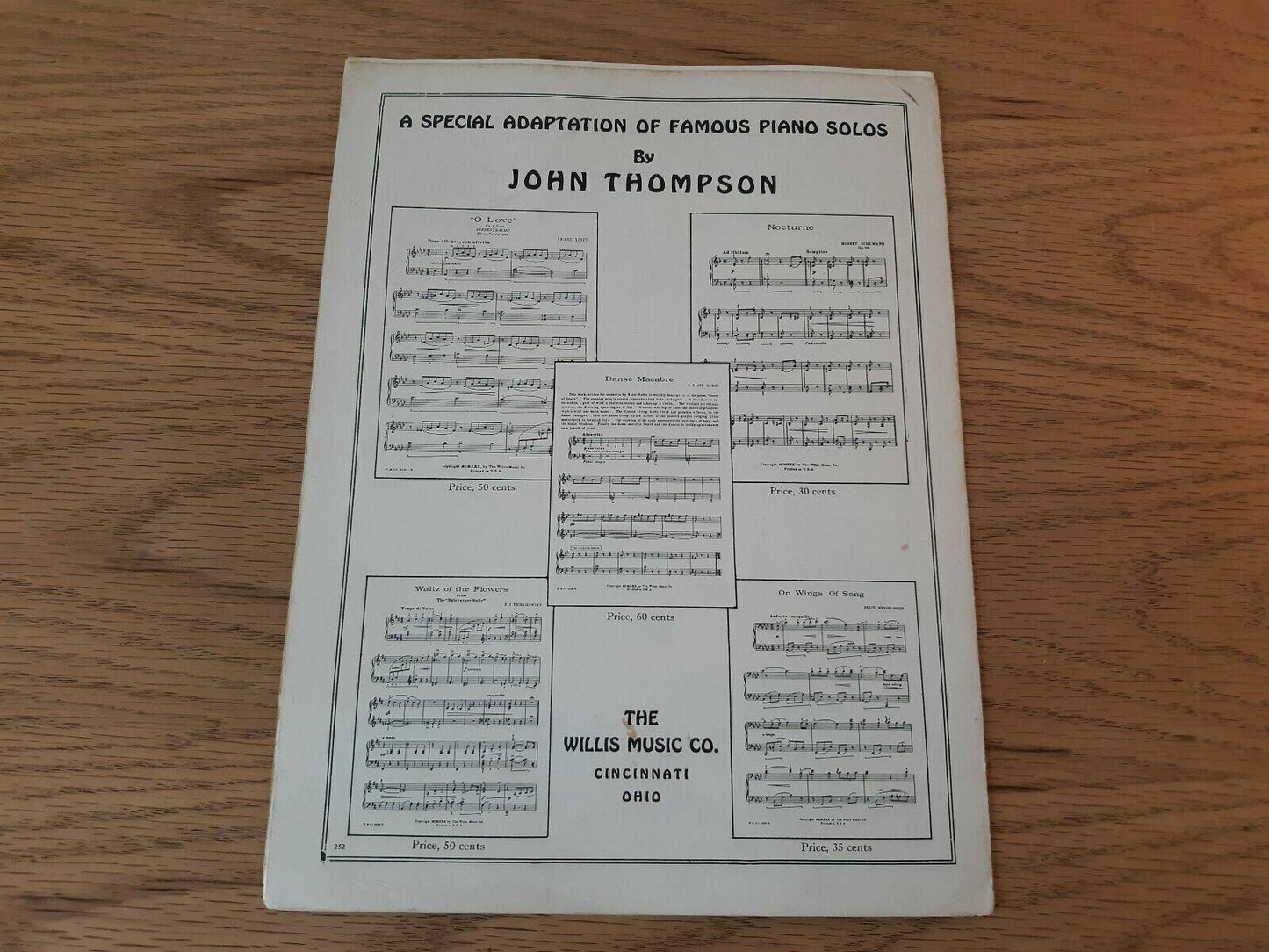 O Love Famous Compositions John Thompson The Willis Music Franz Liszt