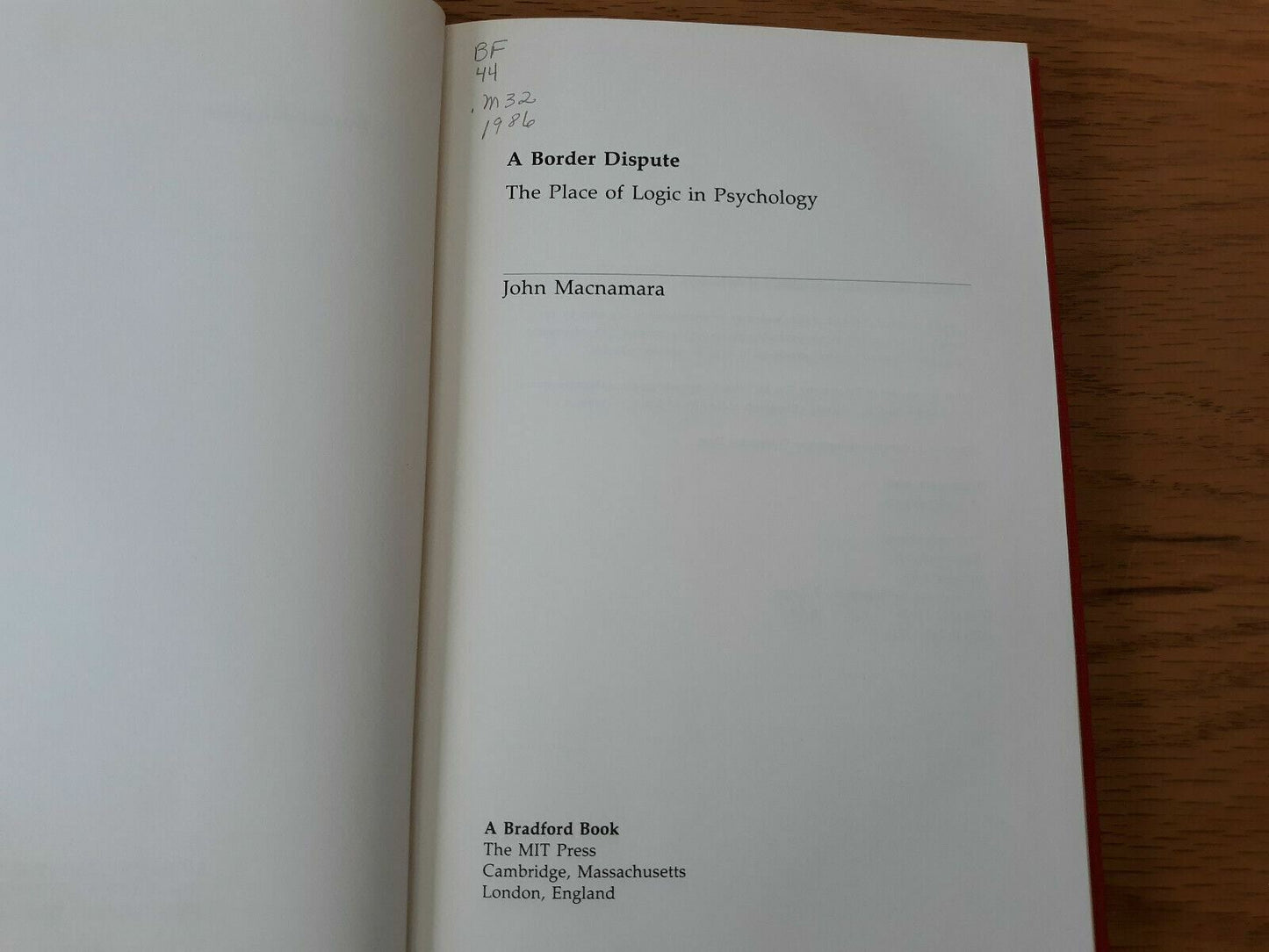 A Border Dispute by John Macnamara 1986