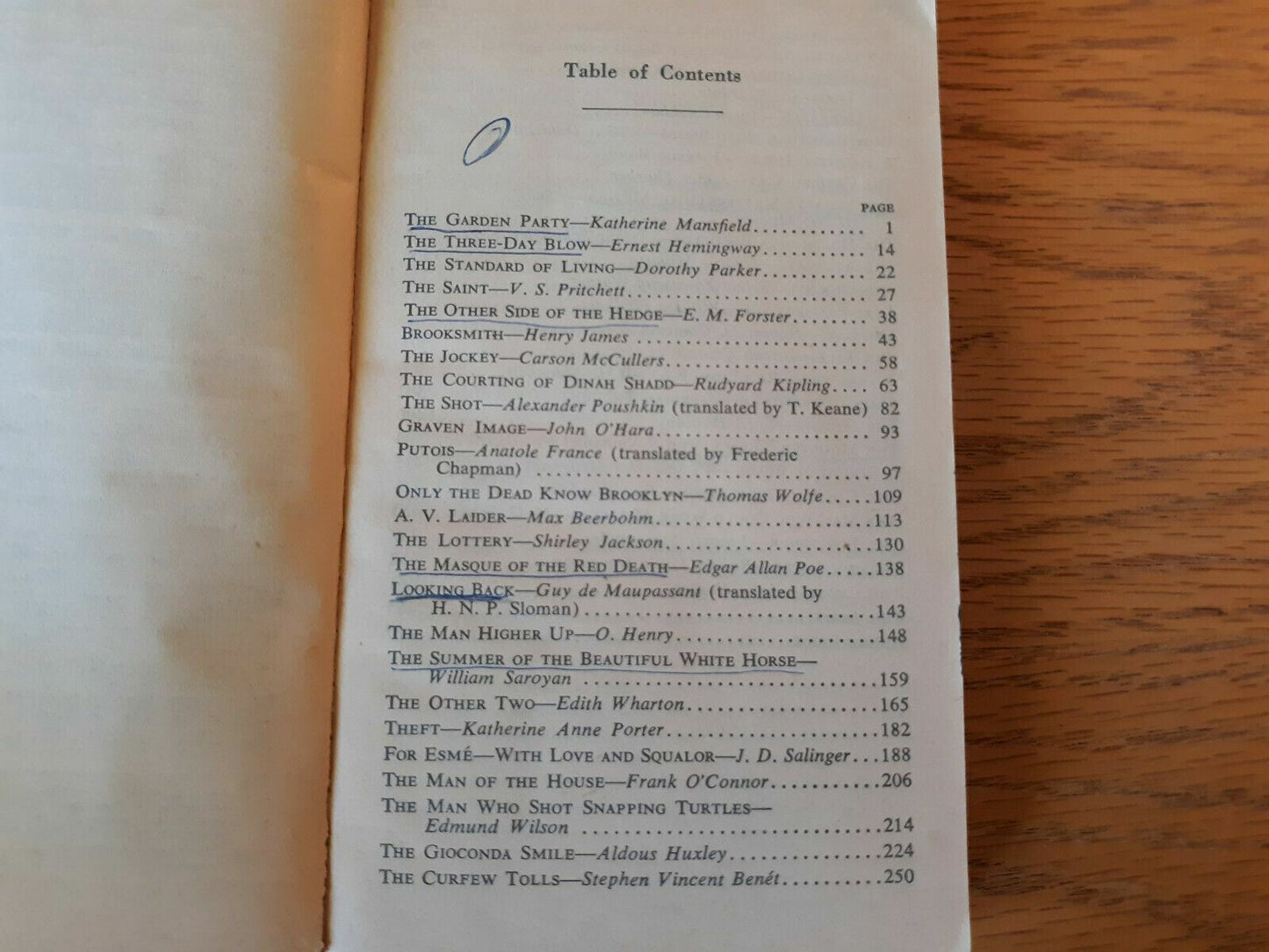 50 Great Short Stories Book (Milton Crane - 1962) Paperback Bantam Books