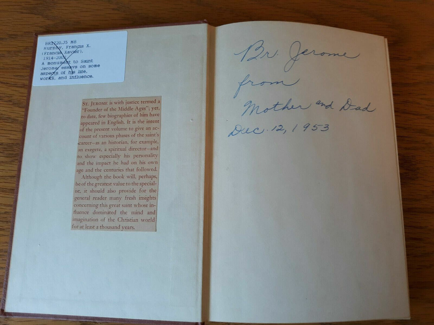 A Monument to Saint Jerome by Francis Murphy 1952