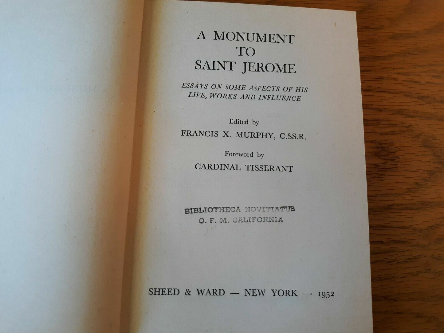 A Monument to Saint Jerome by Francis Murphy 1952
