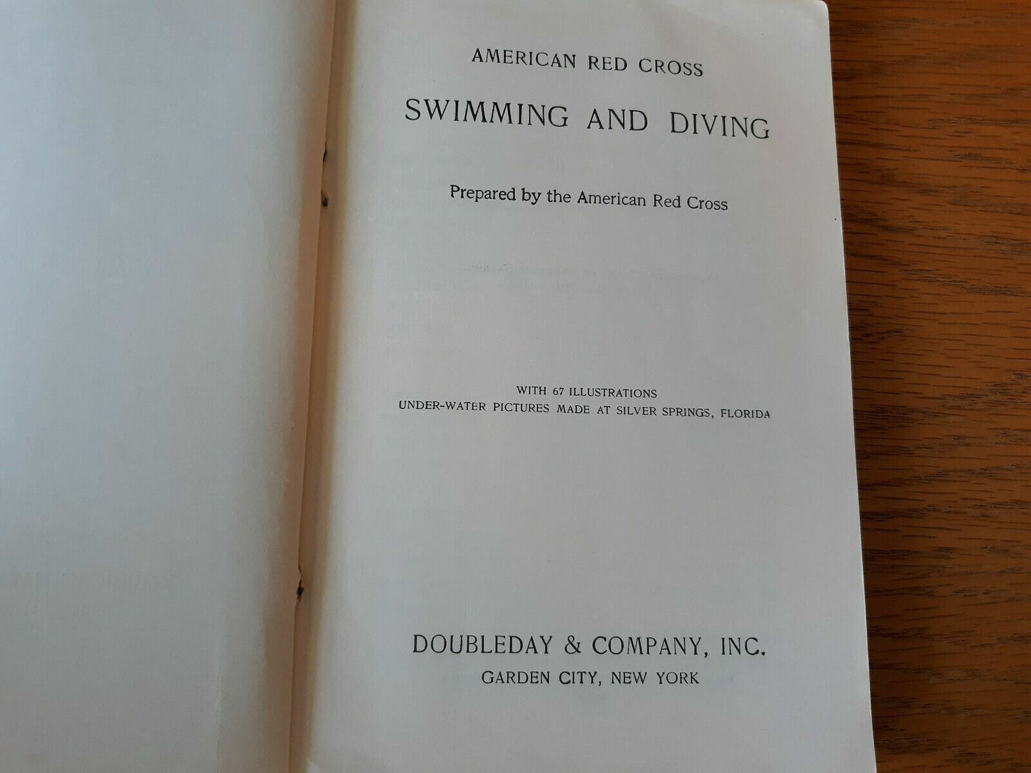 1938 The American Red Cross Swimming and Diving Paperback