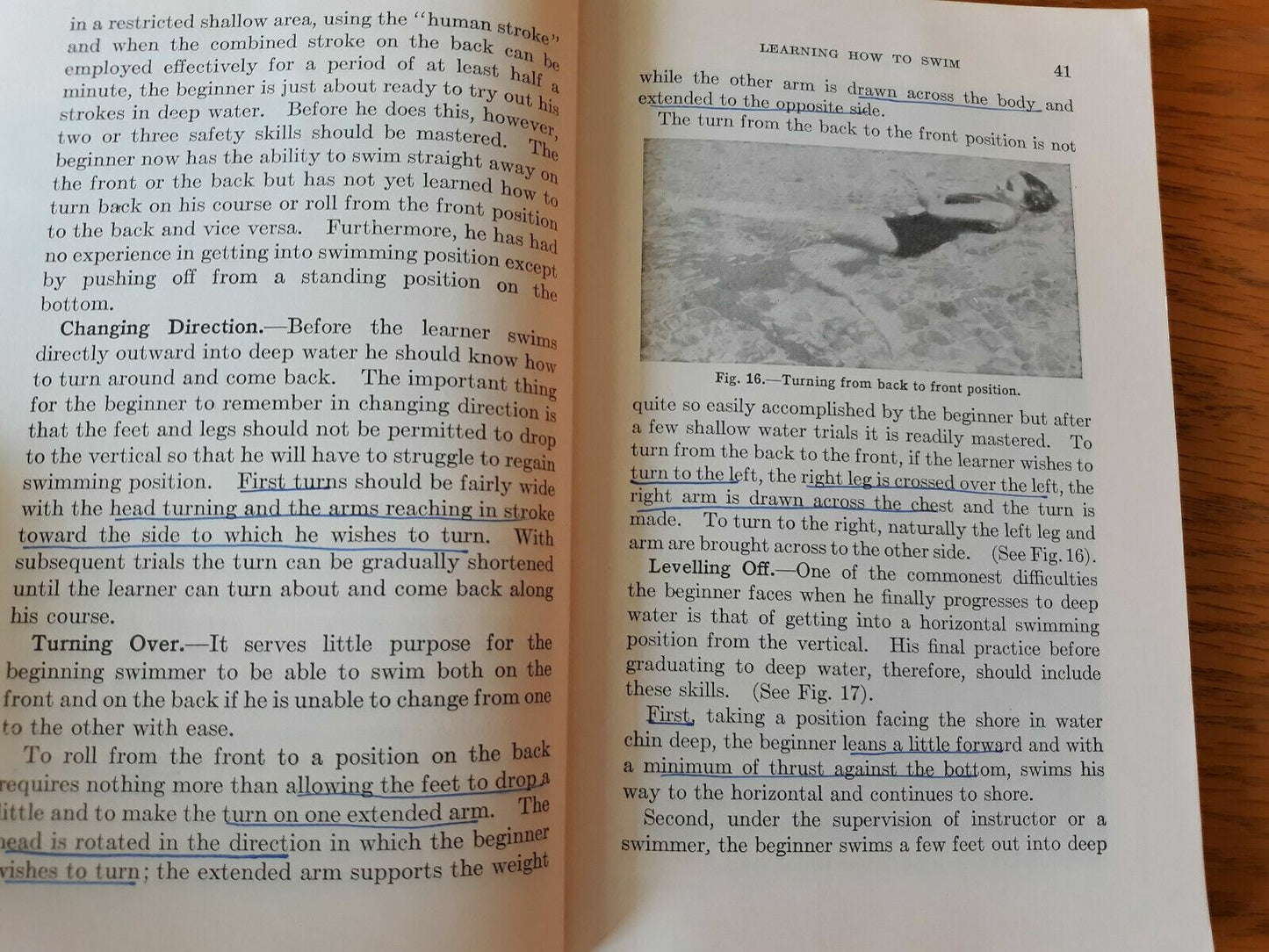 1938 The American Red Cross Swimming and Diving Paperback