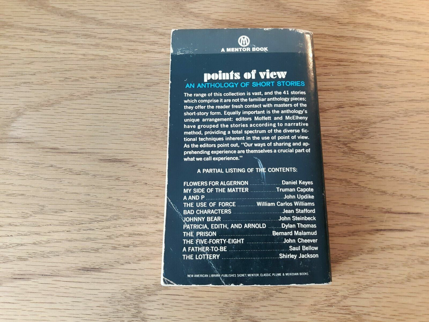 Points of View An Anthology of Short Stories Moffett McElheny 1966 Paperback