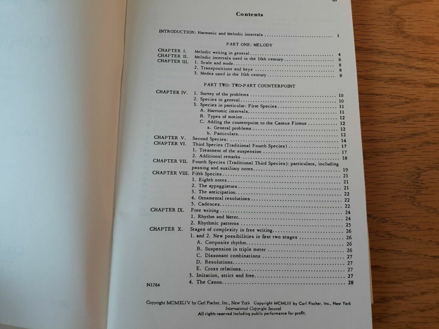 A Manual Of Counterpoint Based On 16th Century Practice Boyden W/Supplement