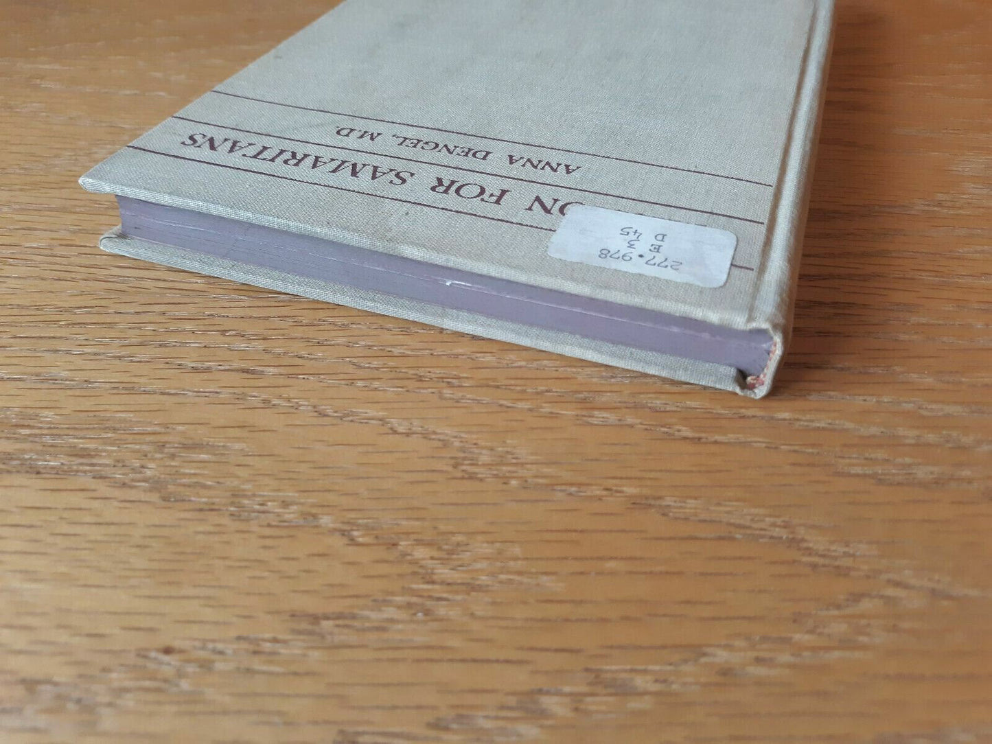 Mission For Samaritans Anna Dengel 1945 Hardcover Bruce