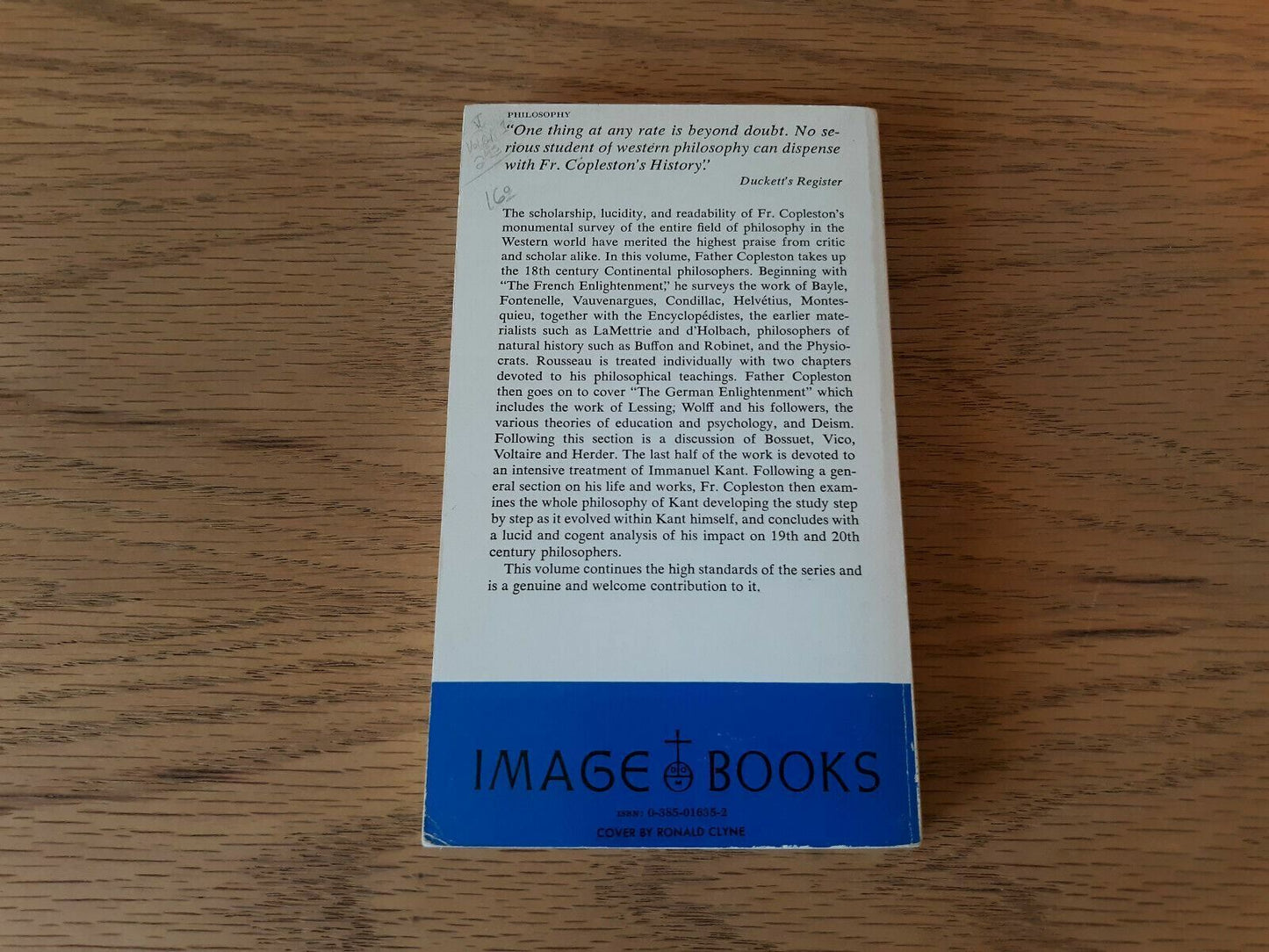 A History of Philosophy Vol 6 Modern Philosophy Part 1 by Frederick Copleston