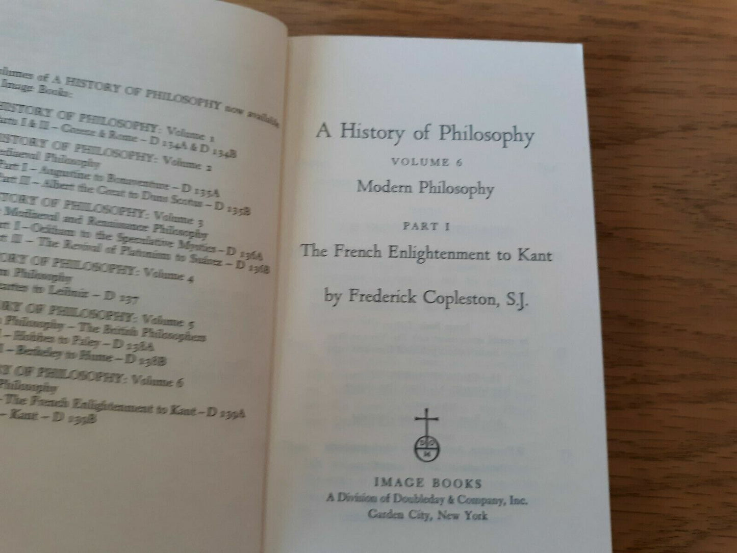 A History of Philosophy Vol 6 Modern Philosophy Part 1 by Frederick Copleston