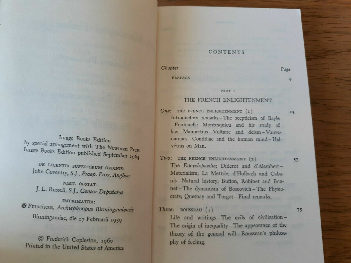 A History of Philosophy Vol 6 Modern Philosophy Part 1 by Frederick Copleston