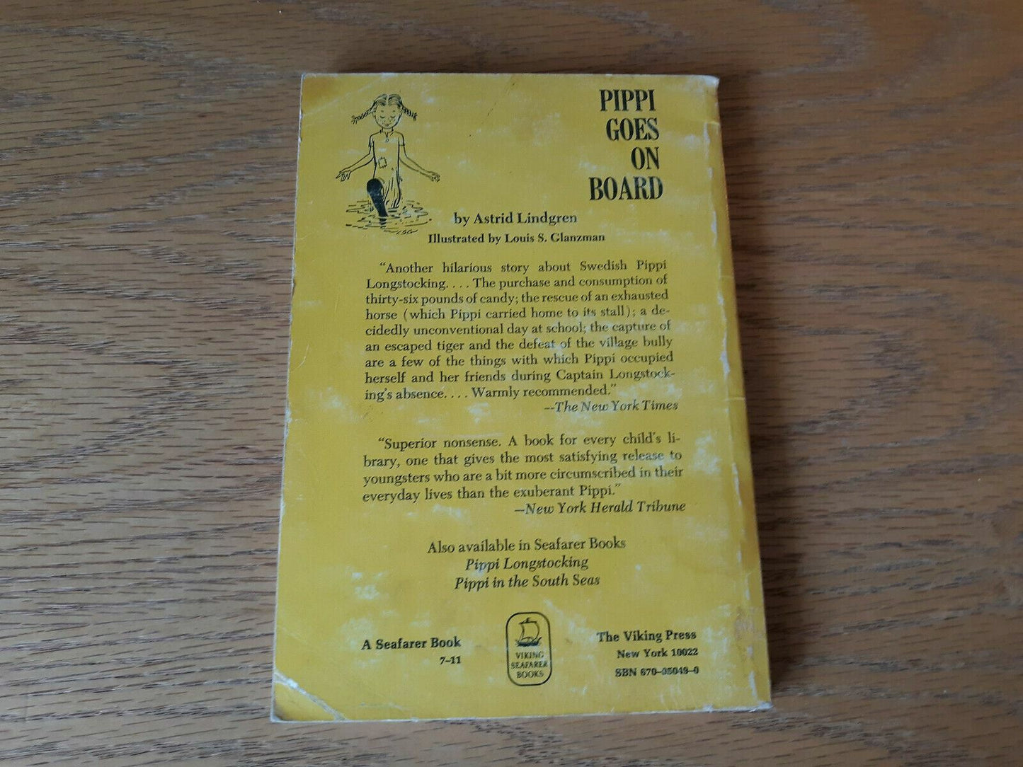 Pippi Goes on Board by Astrid Lindgren 1970