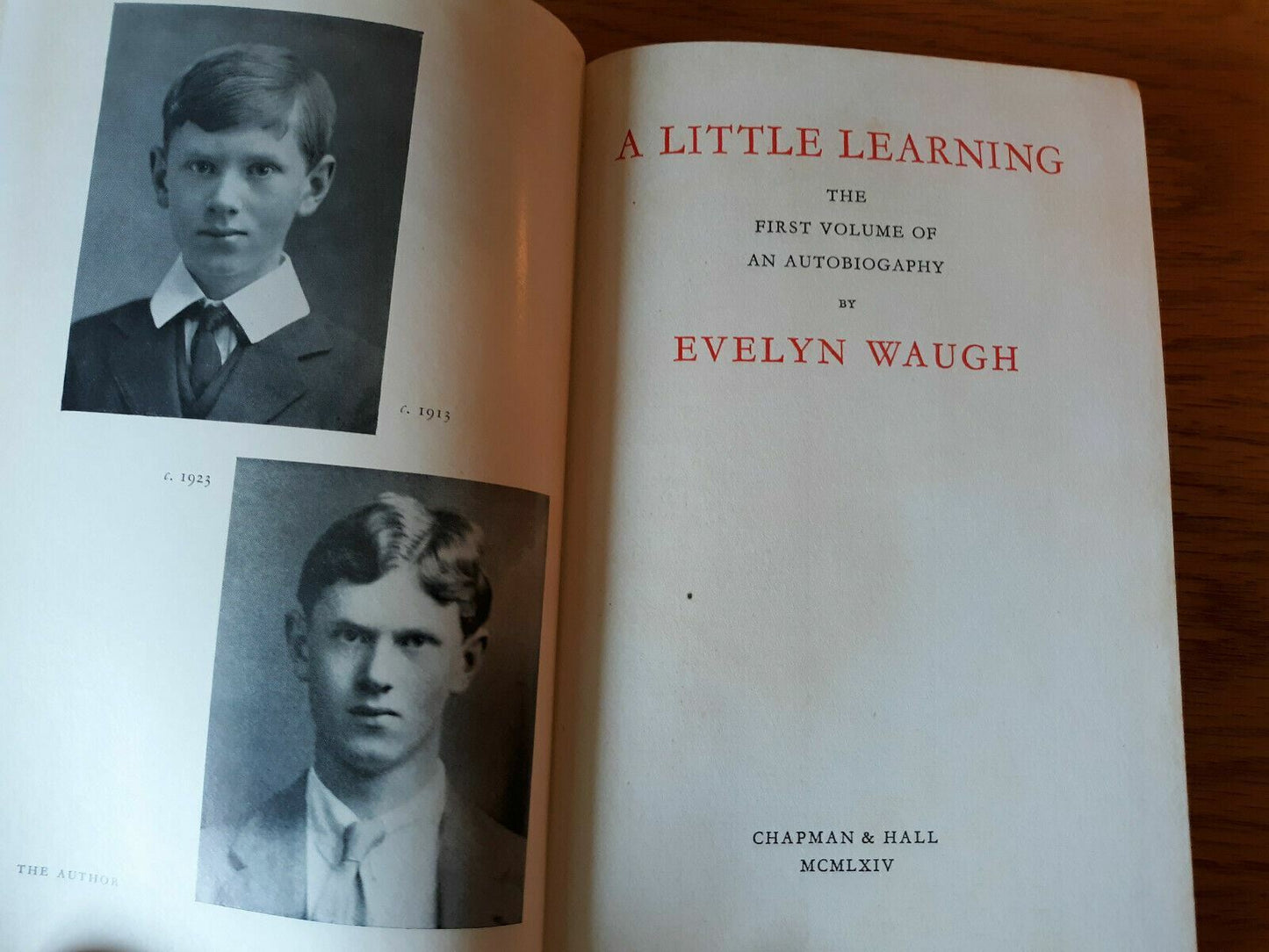 1964 A Little Learning Autobiography First Volume Evelyn Waugh HC DJ