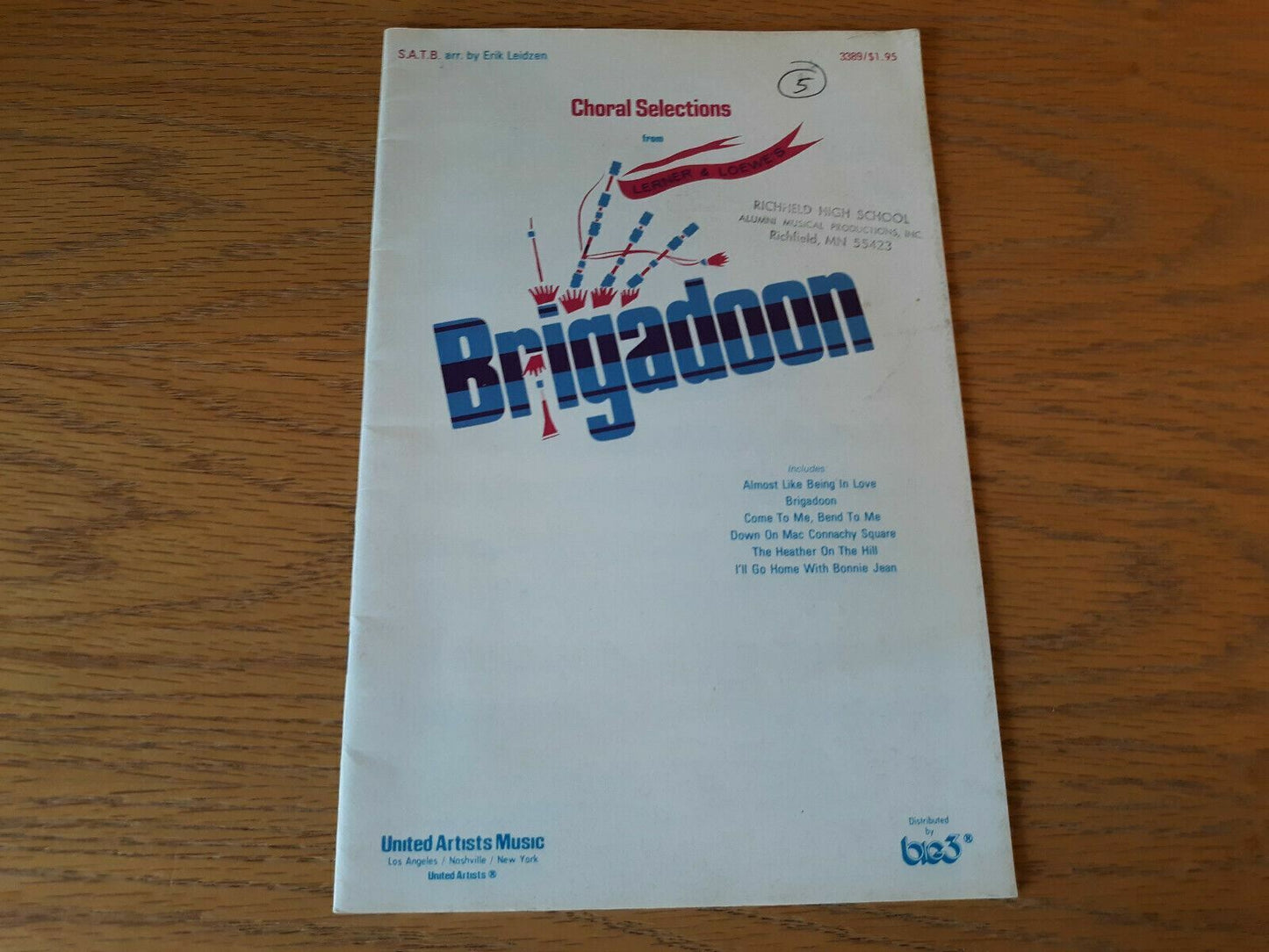 Choral Selections From Lerner & Loewes Brigadoon 1975 United Artists Music