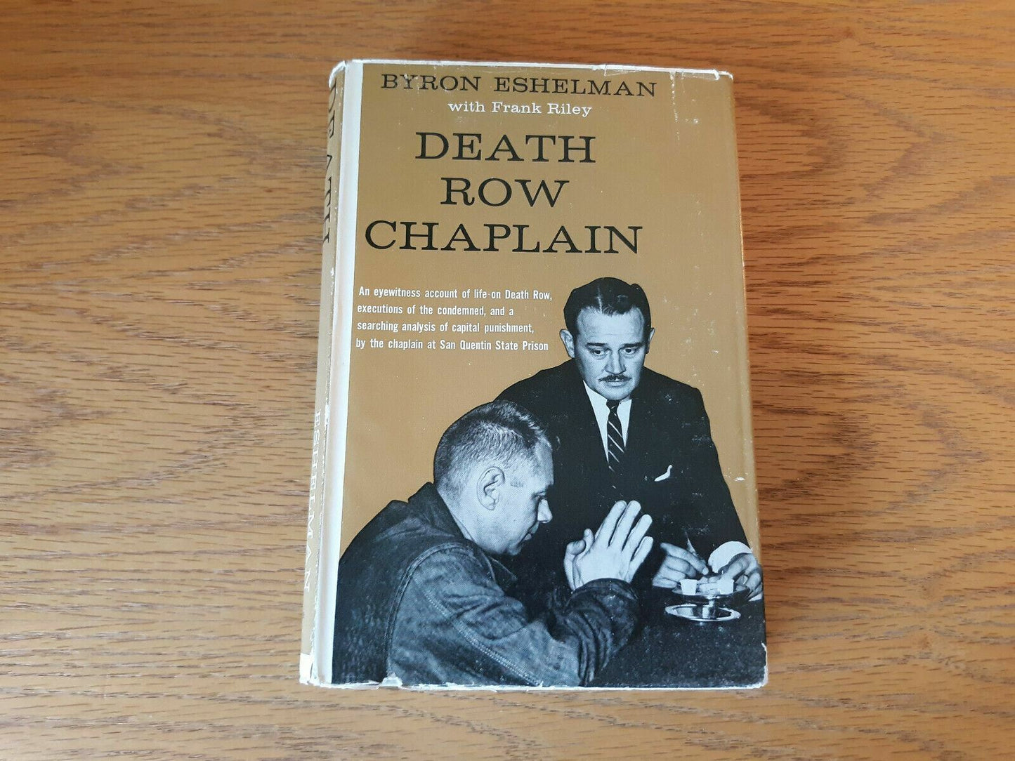 Death Row Chaplain Byron E Eshelman 1962 Hardcover Dust Jacket Prentice Hall