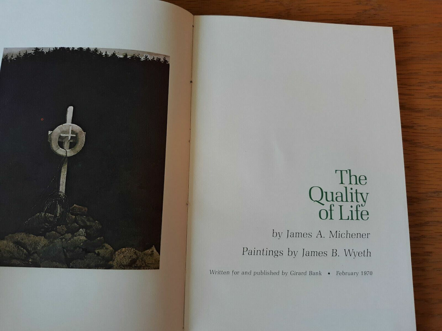 The Quality of Life by James Michener 1970 with Slipcase