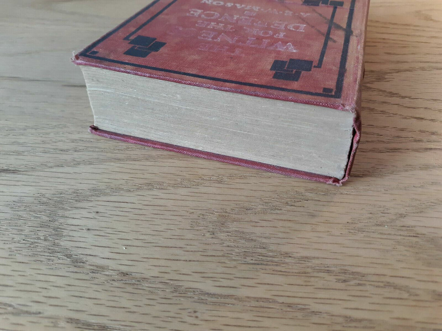 1914 The Witness For The Defense, A.E.W. Mason, Early Murder-Mystery Novel