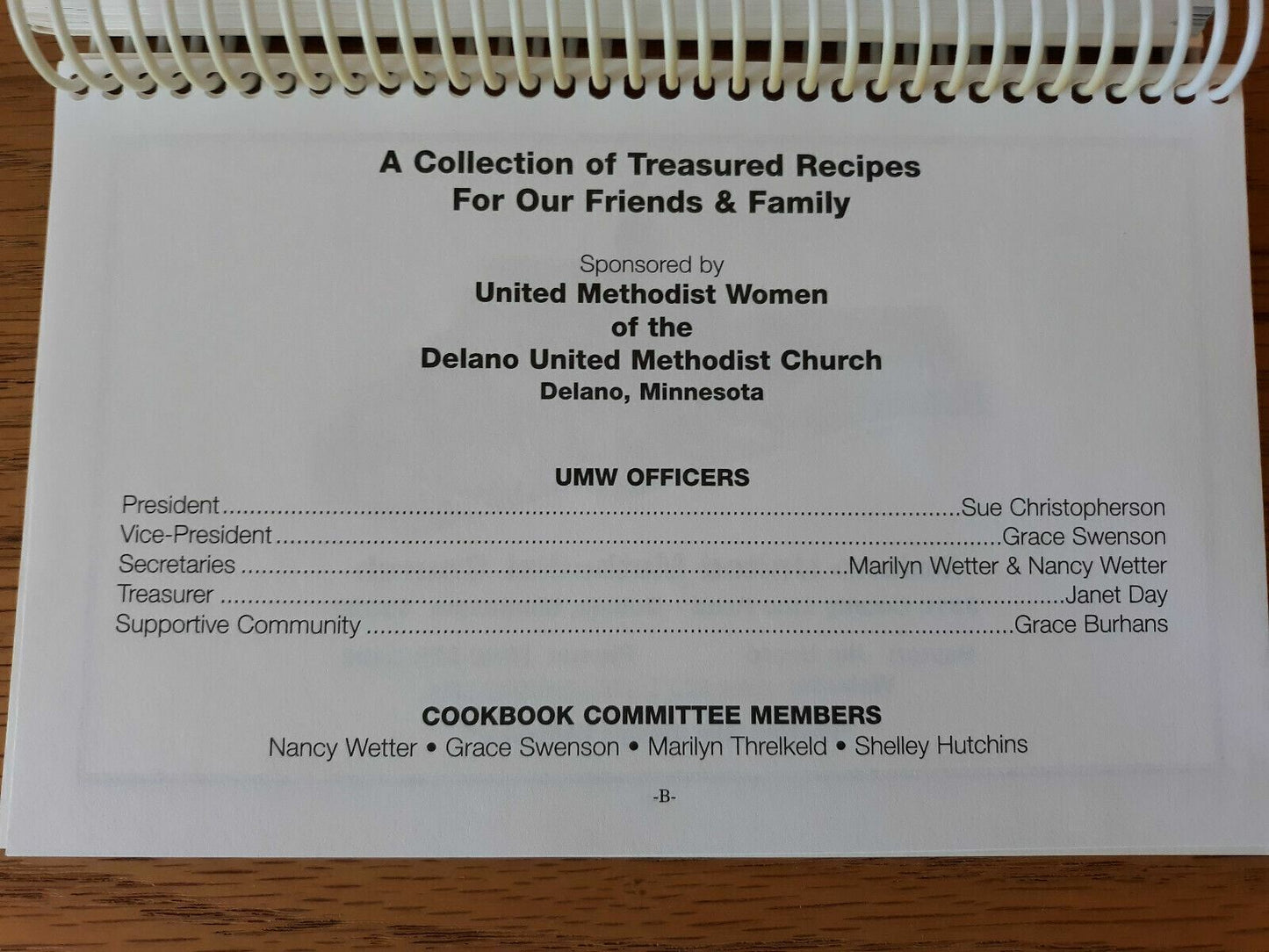 Delano United Methodist Church Cookbook MN
